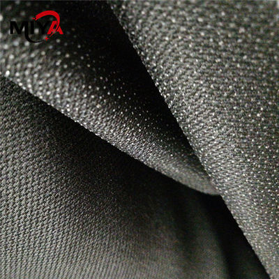 Double Dot Shrink Resistant Woven Fusible de SIÈGE POTENTIEL D'EXPLOSION interlignant noir blanc de tissu
